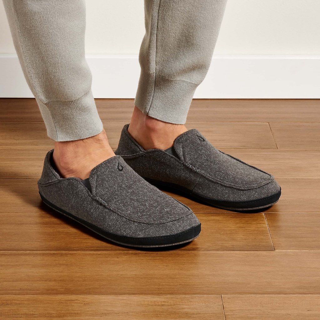 Zapatos Olukai Moloā Hulu - Pantuflas Hombre Grises 20564-320